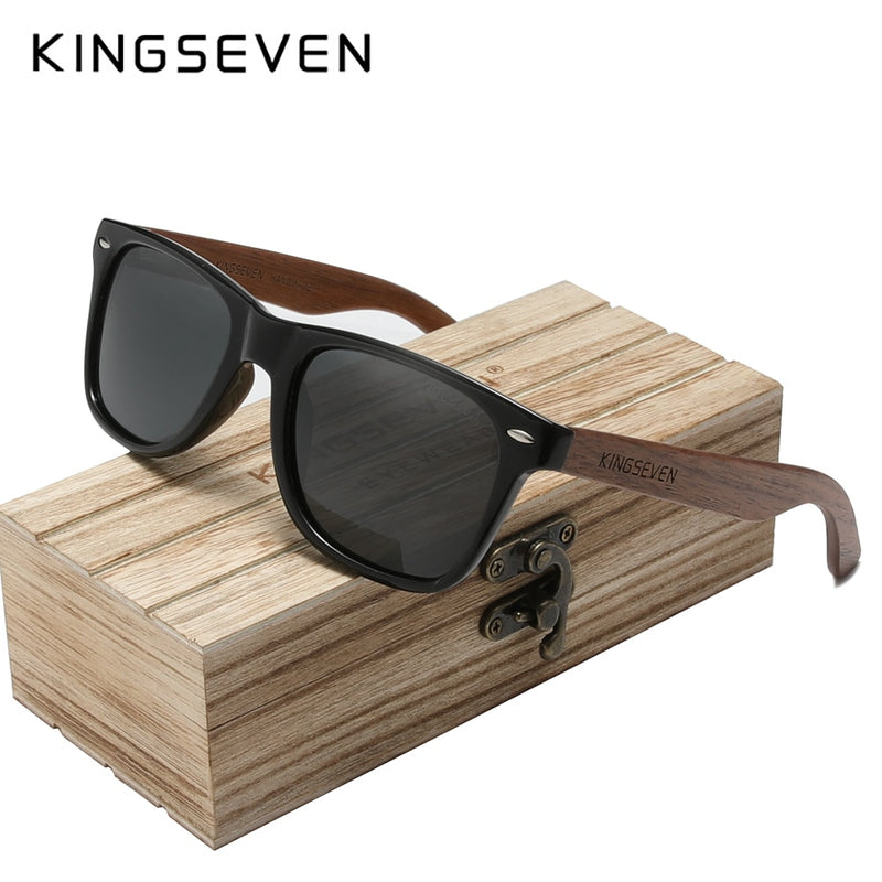 GAFAS KINGSEVEN 2023 UNISEX VASTAGO DE MADERA NATURAL