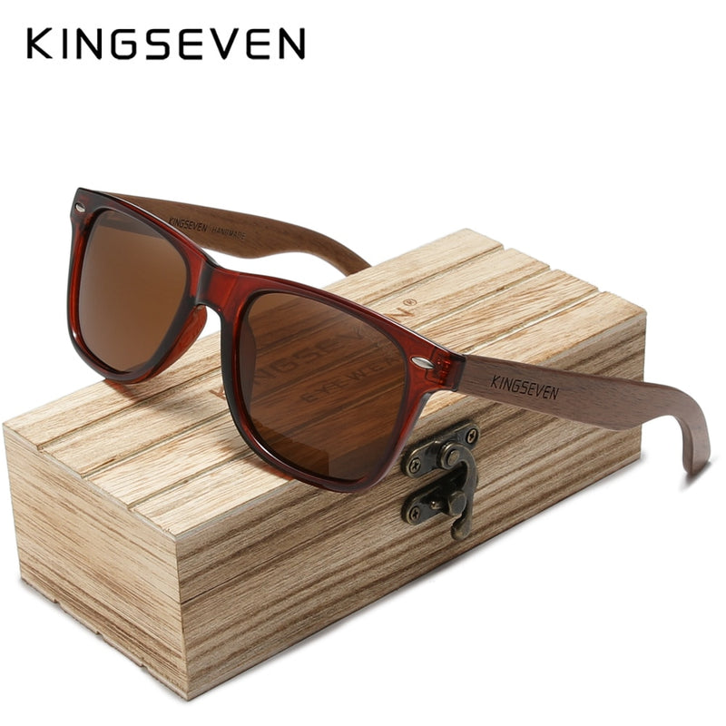 GAFAS KINGSEVEN 2023 UNISEX VASTAGO DE MADERA NATURAL