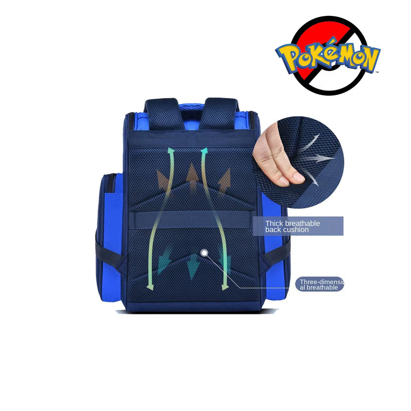 Mochila escolar à prova de água (impermeável) para criança - Pokemon