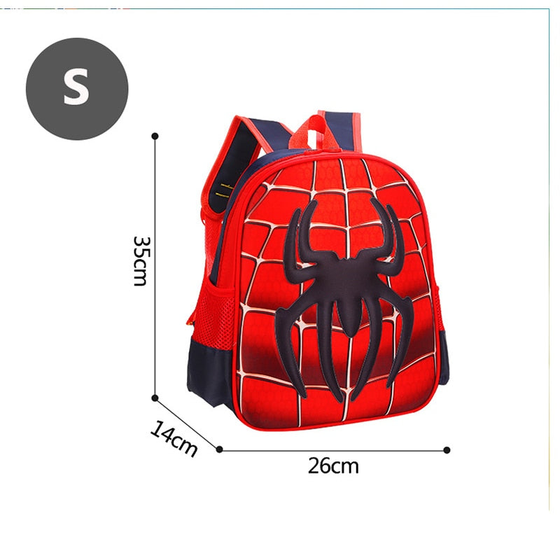 Mochila Escola 3D, impermeável  - Homem Aranha ( com e sem estojo escolar)